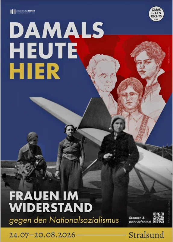 vrouwen-in-het-verzet Plakat Ausstellung DAMALS HEUTE HIER | Frauen im Widerstand gegen den Nationalsozialismus